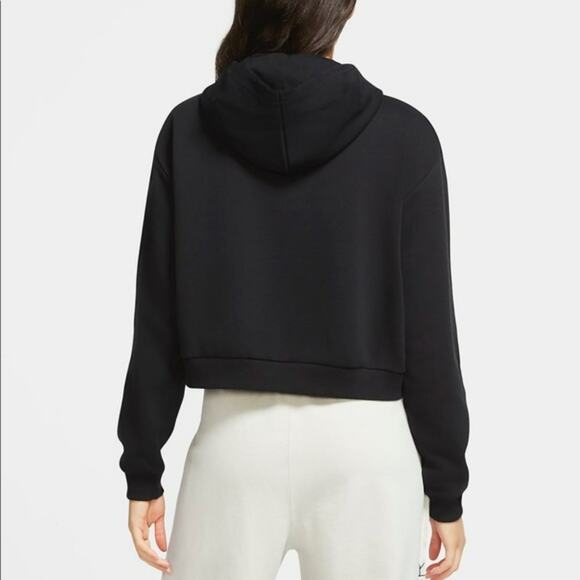 Nike Black Floral Logo Pullover Hoodie - Picture 6 of 14